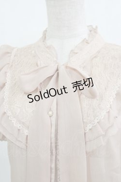 画像4: axes femme / フリルボータイブラウス M ピンク H-26-01-10-1064-AX-BL-NS-ZH