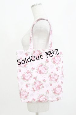 画像1: BABY,THE STARS SHINE BRIGHT / シュガーブーケ〜永遠の乙女の憧れ〜柄トートBag  ピンク H-26-01-10-1067-BA-BG-NS-ZH