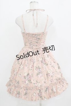 画像3: Victorian maiden / チュール付ジャガード編み上げワンピース Free ピンク H-26-01-10-1006-CL-OP-NS-ZH