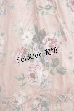 画像4: Victorian maiden / チュール付ジャガード編み上げワンピース Free ピンク H-26-01-10-1006-CL-OP-NS-ZH