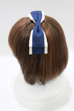 画像2: Ange / リボンカチューシャ  ネイビー H-26-01-10-1078-LO-AC-NS-ZH