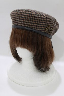 画像1: Maison de FLEUR Petite Robe canone / 描く彼女のベレー帽  ブラウン H-26-01-10-1081-EL-AC-NS-ZH