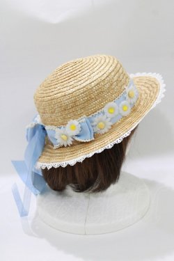 画像2: To Alice / カンカン帽  ナチュラル/サックス H-26-01-10-1082-LO-AC-NS-ZH