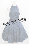 Innocent World / ドット柄ホルターネックジャンパースカート M ネイビー H-26-01-10-1007-IW-OP-NS-ZH
