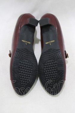 画像4: an another angelus / 細ベルト使いクラシカルパンプス L/24.5cm Bordeaux H-26-01-10-1088-CA-SH-NS-ZH