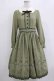 画像1: Innocent World / ピーターラビット  刺繍ワンピース M ライトグリーン×ダークグリーン H-26-01-10-1089-IW-OP-NS-ZH (1)