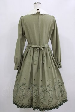 画像3: Innocent World / ピーターラビット  刺繍ワンピース M ライトグリーン×ダークグリーン H-26-01-10-1089-IW-OP-NS-ZH