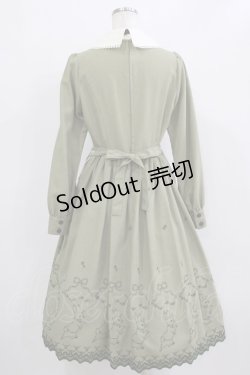 画像3: Innocent World / ピーターラビット  刺繍ワンピース M ライトグリーン×ダークグリーン H-26-01-10-1089-IW-OP-NS-ZH