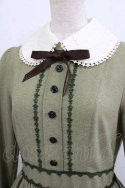 画像5: Innocent World / ピーターラビット  刺繍ワンピース M ライトグリーン×ダークグリーン H-26-01-10-1089-IW-OP-NS-ZH