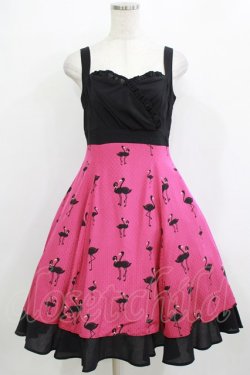 画像1: Victorian maiden / エレガントフレアリボンドレス Free ピンク H-26-01-10-1009-CL-OP-NS-ZH