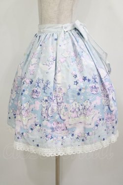 画像2: BABY,THE STARS SHINE BRIGHT / 星屑Fantasia 双子の星ネコちゃんのホロスコープ 柄スカート Free サックス H-26-01-10-1011-BA-SK-NS-ZH