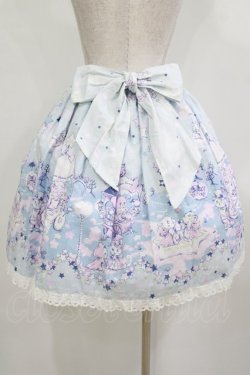 画像3: BABY,THE STARS SHINE BRIGHT / 星屑Fantasia 双子の星ネコちゃんのホロスコープ 柄スカート Free サックス H-26-01-10-1011-BA-SK-NS-ZH