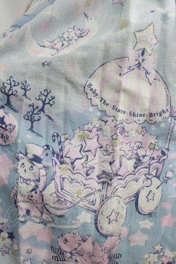 画像4: BABY,THE STARS SHINE BRIGHT / 星屑Fantasia 双子の星ネコちゃんのホロスコープ 柄スカート Free サックス H-26-01-10-1011-BA-SK-NS-ZH