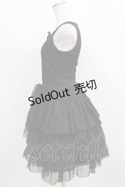 画像2: Victorian maiden / フリルジャンパースカート Free ブラック H-26-01-10-1012-CL-OP-NS-ZH