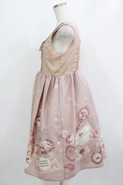 画像2: axes femme / メッセージカードパネル柄ワンピース M ピンク H-26-01-10-1013-AX-OP-NS-ZH