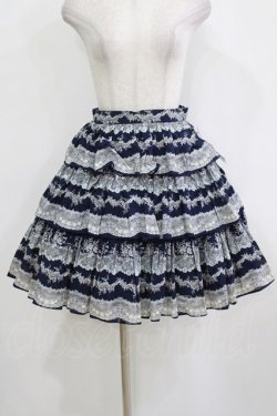 画像1: Victorian maiden / ブランシュレーススカート Free ネイビー H-26-01-10-1017-CL-SK-NS-ZH