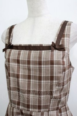 画像4: m petit by misako / AMCHKスクエアネックジャンパースカート L ブラウン H-26-01-10-1019-LO-OP-NS-ZH