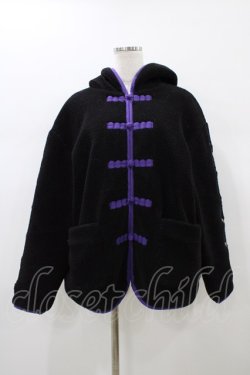 画像1: Candy Stripper / HUG HUG KOALA BOA CHINA JACKET  ブラック H-26-01-10-061-PU-JA-KB-ZH