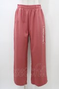 NieR Clothing / ロゴ刺繍入り PINK WIDE PANTS  ピンク H-26-01-10-012-PU-PA-KB-ZH