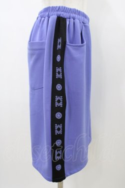 画像3: LISTEN FLAVOR / 麻雀ジャージハーフパンツ  パープル×ブラック H-26-01-10-013-PU-PA-KB-ZH