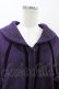 画像4: Ozz oneste / 矢絣プリント入り和風マント  紫 H-26-01-10-015-OO-JA-KB-ZH (4)