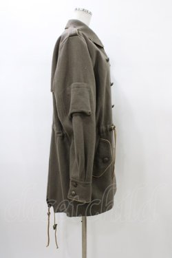 画像3: EXCENTRIQUE / ウールメルトンジャケット HOMME カーキ H-26-01-10-017-EL-CO-KB-ZH