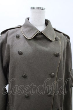 画像4: EXCENTRIQUE / ウールメルトンジャケット HOMME カーキ H-26-01-10-017-EL-CO-KB-ZH