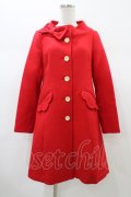 Emily Temple cute / スタンドカラーコート  レッド H-26-01-10-018-ET-CO-KB-ZH