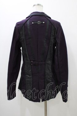 画像2: Ozz Croce / レースアップZIPジャケット  紫 H-26-01-10-021-OO-JA-KB-ZH