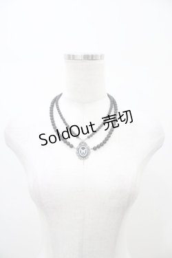 画像2: Sheglit / “Ulysses Rose“プリンセスパールネックレス  ブラック H-26-01-10-003-EL-AC-KB-ZH