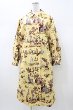 画像1: Jane Marple Dans Le Salon / Playful gardenコートドレス  french mustard H-26-01-10-023-JM-CO-KB-ZH