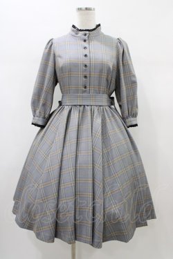 画像1: Sheglit / "Candice"チェックワンピース M ネイビー H-26-01-10-026-EL-OP-KB-ZH