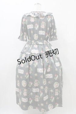 画像2: Melody BasKet / Precious Roseフリルカラーワンピース TallM グレー H-26-01-10-027-LO-OP-KB-ZH