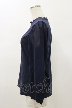 画像3: Jane Marple Dans Le Salon / シアースリーブプルオーバー  ネイビー H-26-01-11-042-JM-TO-KB-ZH