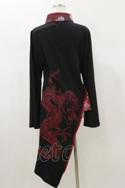 画像2: Qutie Frash / チャイナチュニック  レッド H-26-01-11-046-QU-TO-KB-ZH