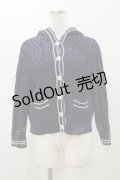 Jane Marple / Alan Knit Hoodie  ネイビー H-26-01-11-055-JM-TO-KB-ZH