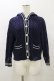 画像1: Jane Marple / Alan Knit Hoodie  ネイビー H-26-01-11-055-JM-TO-KB-ZH (1)