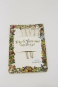 Triple fortune / ボンネットピン  シルバー H-26-01-11-007-EL-AC-KB-ZH
