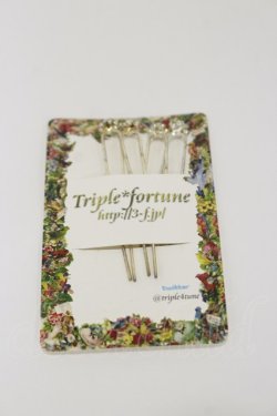 画像1: Triple fortune / ボンネットピン  シルバー H-26-01-11-007-EL-AC-KB-ZH