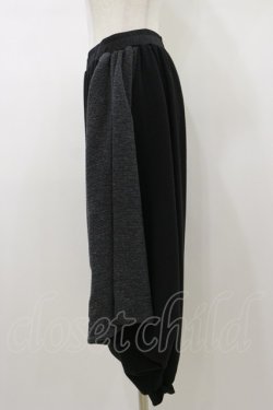 画像3: Qutie Frash / 龍プリントサルエルパンツ  黒×グレー H-26-01-11-062-QU-PA-KB-ZH