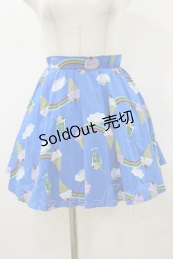 画像1: Candy Stripper / RAINBOW SWEETS SKIRT  ブルー H-26-01-11-064-PU-SK-KB-ZH