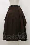 画像2: Qutie Frash / 袴ロングスカート  茶 H-26-01-11-065-QU-SK-KB-ZH (2)