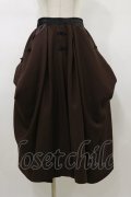 Qutie Frash / 袴ロングスカート  茶 H-26-01-11-066-QU-SK-KB-ZH