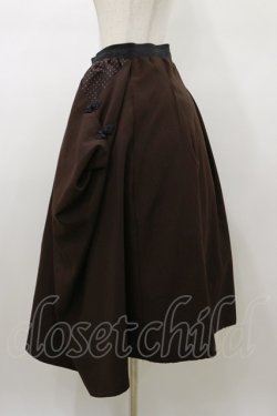 画像3: Qutie Frash / 袴ロングスカート  茶 H-26-01-11-066-QU-SK-KB-ZH