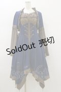 Ozz oneste / Renaissance Roseカーデワンピース  青 H-26-01-11-072-OO-OP-KB-ZH