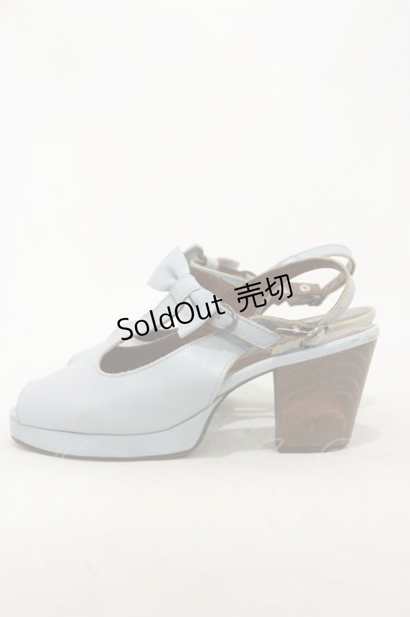 画像2: Jane Marple / リボンストラップサンダル L サックス H-26-01-11-001-JM-SH-KB-ZH (2)