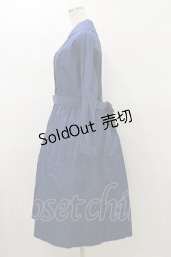 画像3: Jane Marple Dans Le Salon / Sulfur damp coat dress  ネイビー H-26-01-11-074-JM-OP-KB-ZH