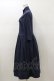 画像3: Jane Marple Dans Le Salon / シフォン天竺ジップアップドレス M ネイビー H-26-01-11-076-JM-OP-KB-ZH (3)