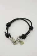 MILKBOY / LEATHER＆CHAINブレス  ブラック×シルバー H-26-01-11-012-MB-AC-KB-ZH