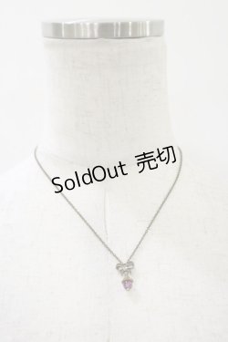 画像2: Michal Negrin / リボンチャームネックレス  ゴールド×ピンク H-26-01-11-013-LO-AC-KB-ZH